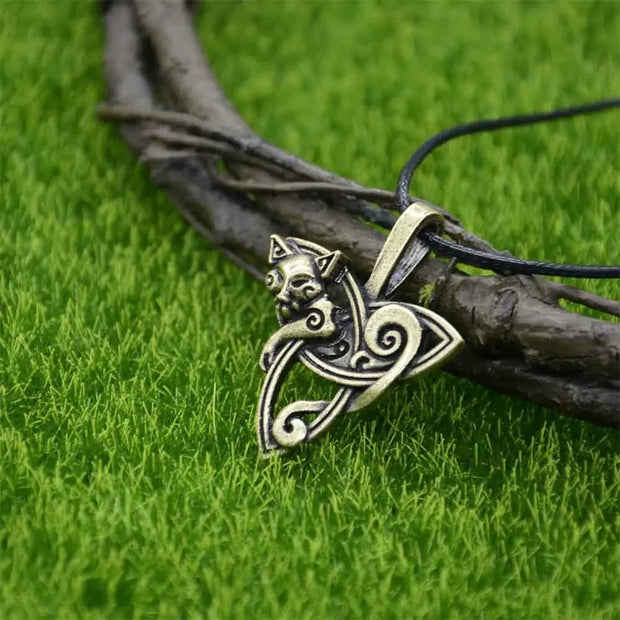 Slavic Fox Pendant Animal Viking Jewelry Necklace Men Accessories Goth Jewlery - Style 4 Bronze