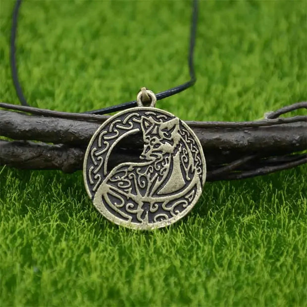 Slavic Fox Pendant Animal Viking Jewelry Necklace Men Accessories Goth Jewlery - Style 3 Bronze