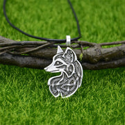 Slavic Fox Pendant Animal Viking Jewelry Necklace Men Accessories Goth Jewlery - Style 5 Silver