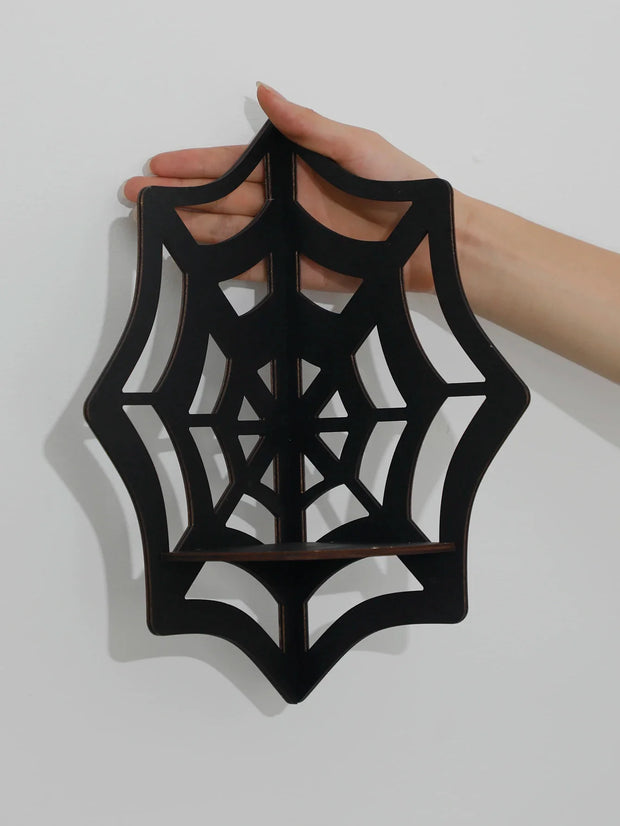 Spider Web Corner Shelf – Gothic Wall Decoration for Halloween and Home Décor - Spider web M01538 - wall decorations