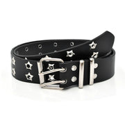 Star-Studded Leather Belts - black / one size - Belts & Buckles