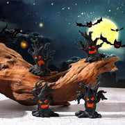 Terrifying Haunted Tree Set – Glow-in-the-Dark Halloween Decorations for Spooky Forest Scenes - Desktop decorations