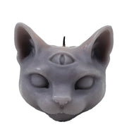 Third Eye Cat Candles – Mystical Wax Sculptures for Spiritual Decor and Unique Home Ambiance - Desktop decorations