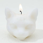 Third Eye Cat Candles – Mystical Wax Sculptures for Spiritual Decor and Unique Home Ambiance - white - Desktop