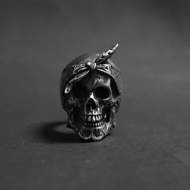 Onlysda Cool Men’s Calvarium Skull Ring With Cross Gothic 316L Stainless Steel Biker Anel Motorcycle Band jewellery