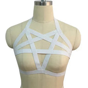 Underwear Woman Pentagram Punk Harness Cage Bra Sexy Pastel Goth Body Harness Harajuku Bra Black Bondage Harness Bra