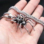 Unique Gothic Spider Jewelry Set – Edgy Arachnid Design Necklace and Earrings for Bold Fashion Statements - pendant