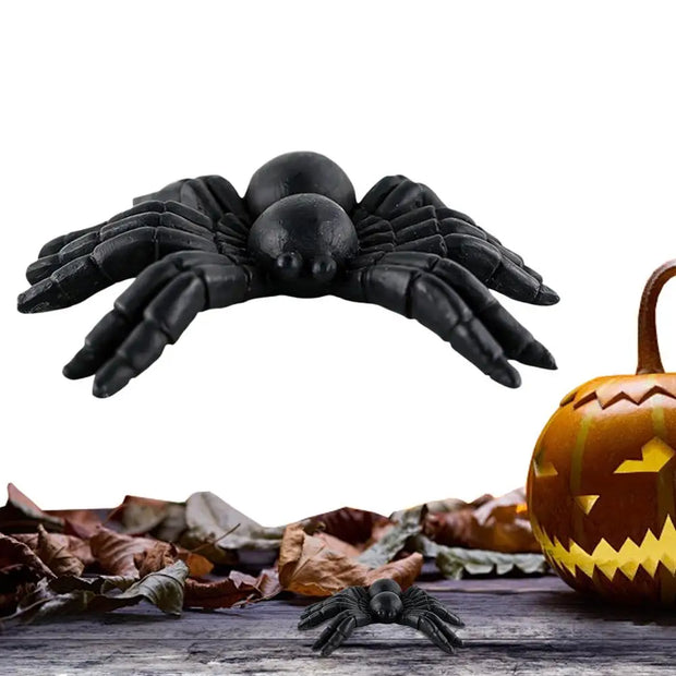 Witch Figurine with Cauldron – Halloween Tabletop Decoration for Spooky Parties and Haunted Houses - Spider / spain